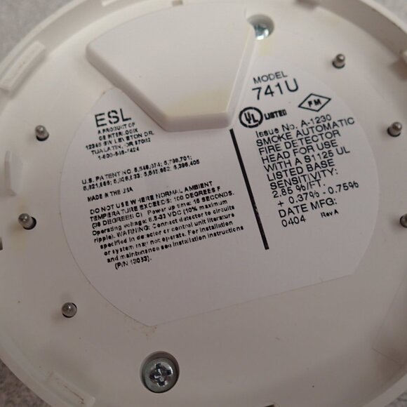 ESL 741 U Smoke Detector - Picture 6 of 6